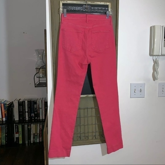 Rag & Bone Pink Ankle Cigarette Jeans Skinny Crop Stretch Denim Size 24 NWT - Picture 5 of 10